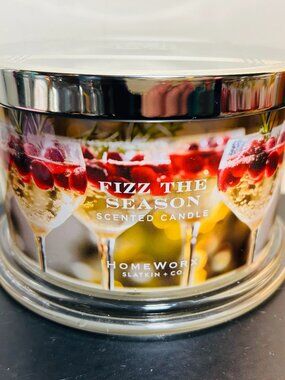 HomeWorx by Slatkin Fizz The Season 4-Wick 18oz Candle NEW